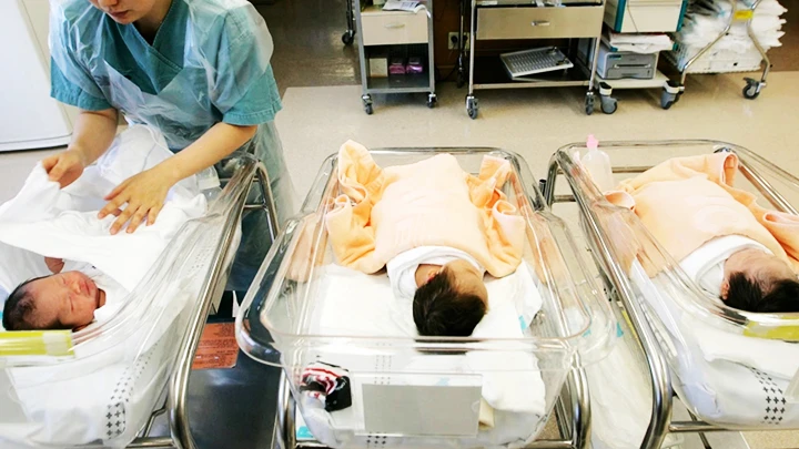 Tỷ lệ sinh tại Hàn Quốc đang có những chuyển biến tích cực. Ảnh: REUTERS