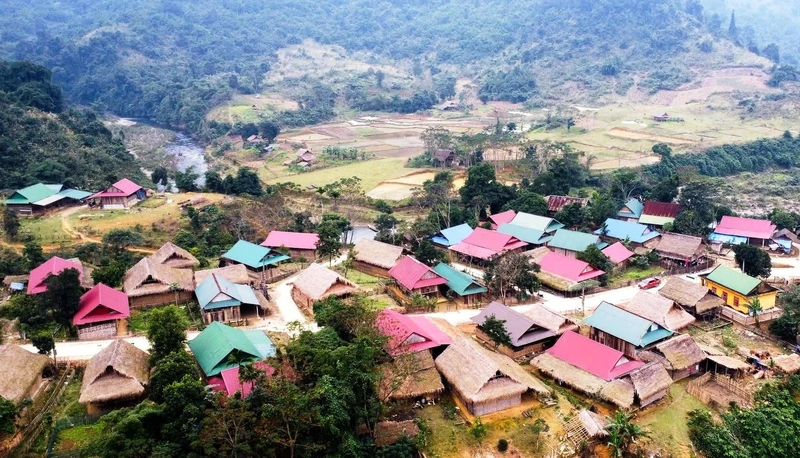 Bản Búng hôm nay. Ảnh: NH.LÂN