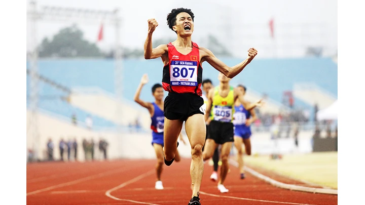 Điền kinh Việt Nam đạt được nhiều thành tích tại các kỳ SEA Games gần đây. Ảnh: K.MINH