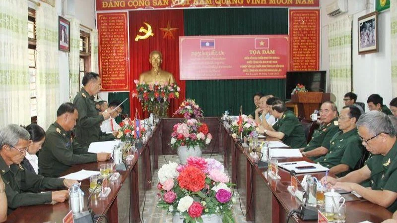 Tọa đàm giữa Hội Cựu chiến binh tỉnh Sơn La và Hiệp hội Cựu chiến binh tỉnh Xaysomboun.