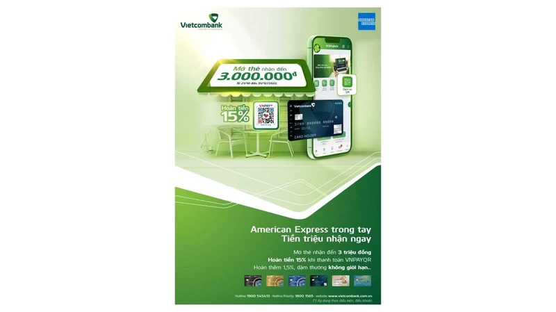 Bùng nổ ưu đãi cùng thẻ Vietcombank American Express