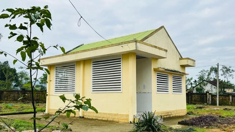 Khu nhà vệ sinh chung nơi xảy ra vụ việc.
