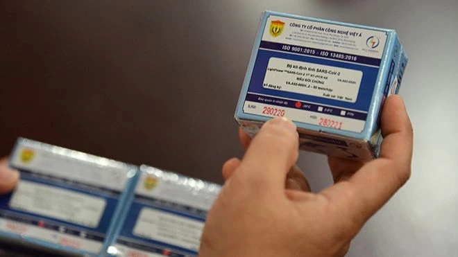 Sản phẩm kit test của Công ty Việt Á.