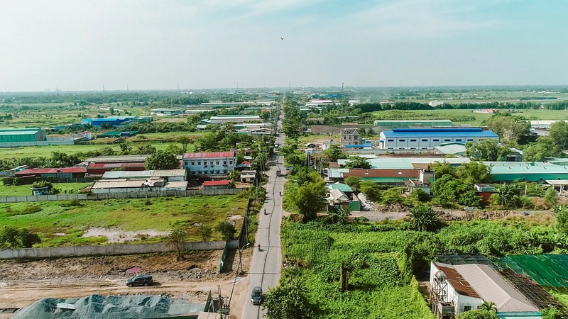 Một góc đô thị huyện Củ Chi.
