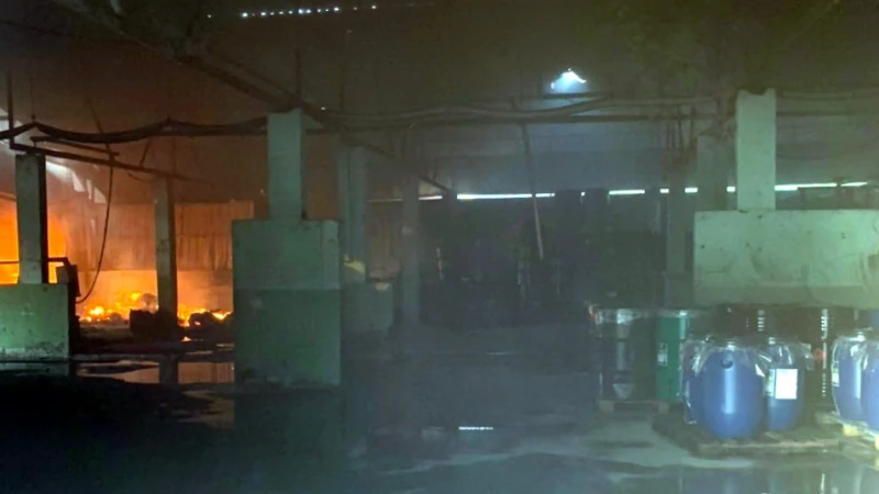 Hiện trường vụ cháy.