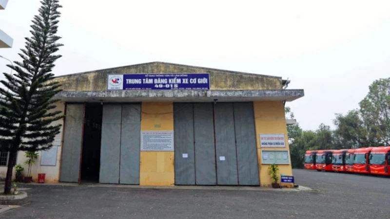 Trung tâm Đăng kiểm xe cơ giới Lâm Đồng vẫn chưa hoạt động trở lại.