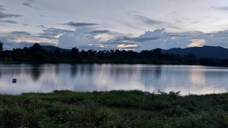 Hồ nước làng Bek, xã Ia Bă, huyện Ia Grai-nơi 2 nam sinh đuối nước thương tâm.