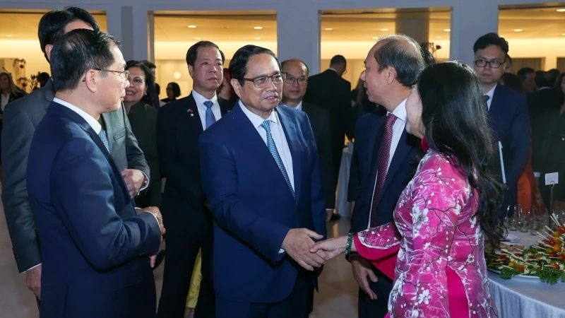 Thủ tướng Phạm Minh Chính đến dự Lễ kỷ niệm 78 năm Quốc khánh nước Cộng hòa xã hội chủ nghĩa Việt Nam và chào mừng quan hệ Đối tác chiến lược toàn diện Việt Nam-Hoa Kỳ.