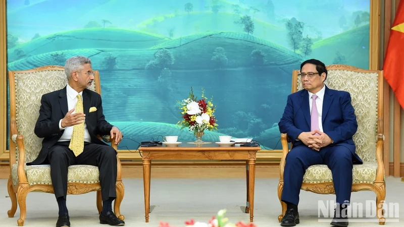 Thủ tướng Phạm Minh Chính tiếp Bộ trưởng Ngoại giao Ấn Độ Subramanyam Jaishankar.