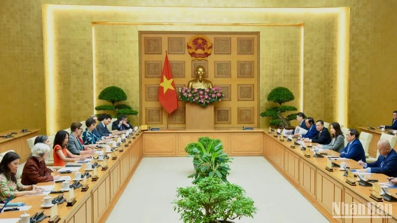 Quang cảnh buổi tiếp.