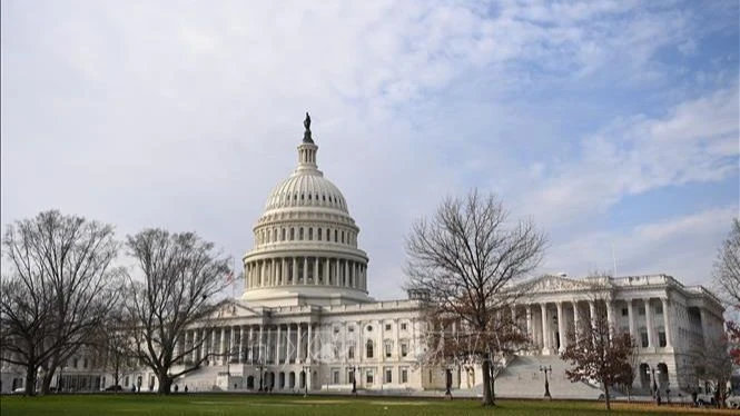 Tòa nhà Quốc hội Mỹ tại Washington, D.C. (Ảnh: AFP/TTXVN)