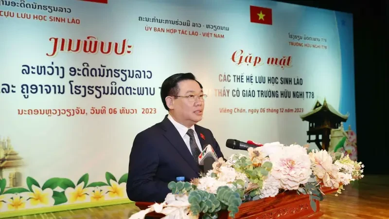 Chủ tịch Quốc hội Vương Đình Huệ phát biểu. (Ảnh: Doãn Tấn/TTXVN)