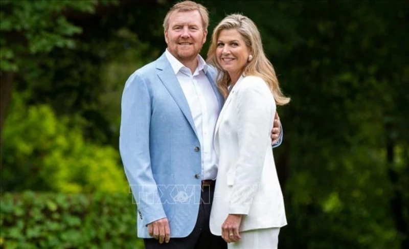 Nhà Vua Hà Lan Willem-Alexander (trái) và Hoàng hậu Maxima. (Ảnh tư liệu: RVD/TTXVN)