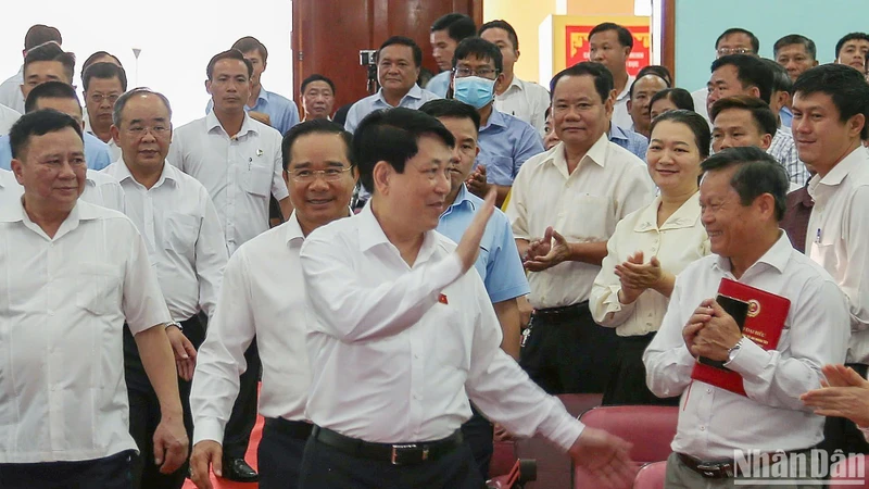 Chủ tịch nước Lương Cường và cử tri huyện Củ Chi.