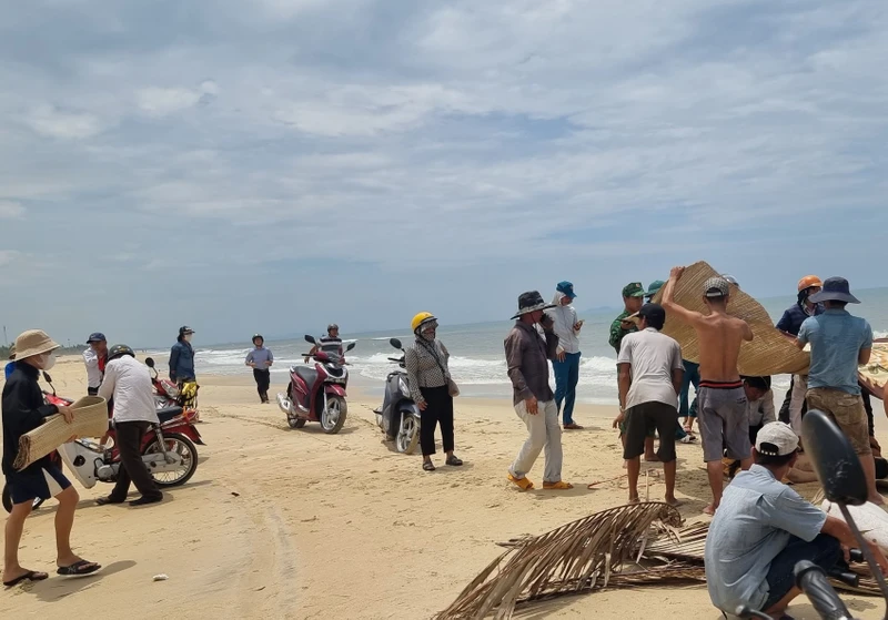 Khu vực phát hiện thi thể nạn nhân.