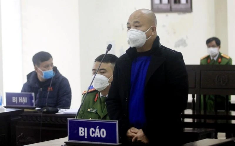 Nguyễn Xuân Đường, tức Đường “Nhuệ” tại tòa.