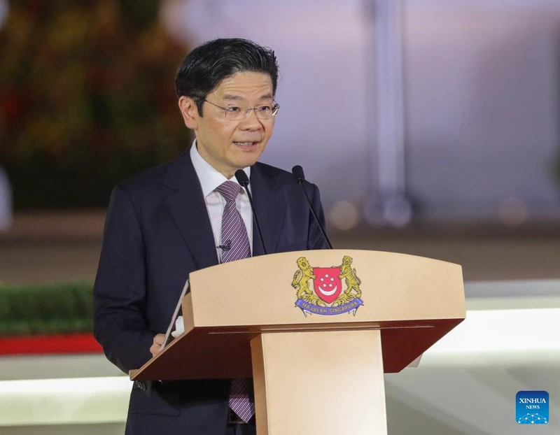 Đảng PAP của Thủ tướng Lawrence Wong giành chiến thắng trong tổng tuyển cử Singapore. (Ảnh: Tân Hoa xã)
