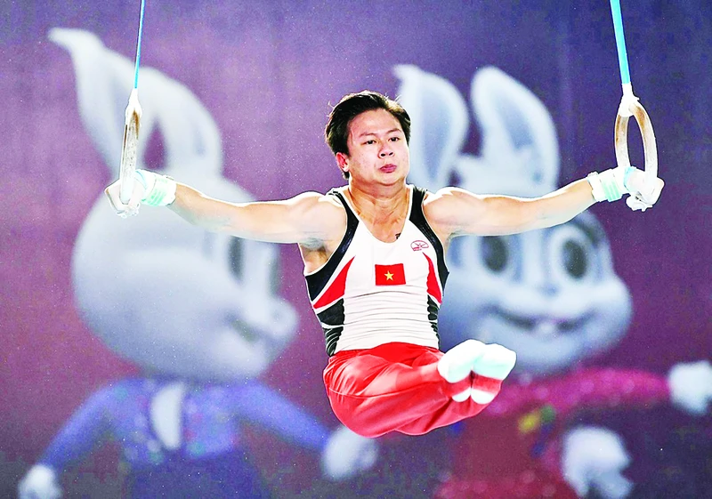 Nguyễn Văn Khánh Phong là một trong những VĐV trẻ nổi bật của TDDC Việt Nam. Ảnh: Nam Trần