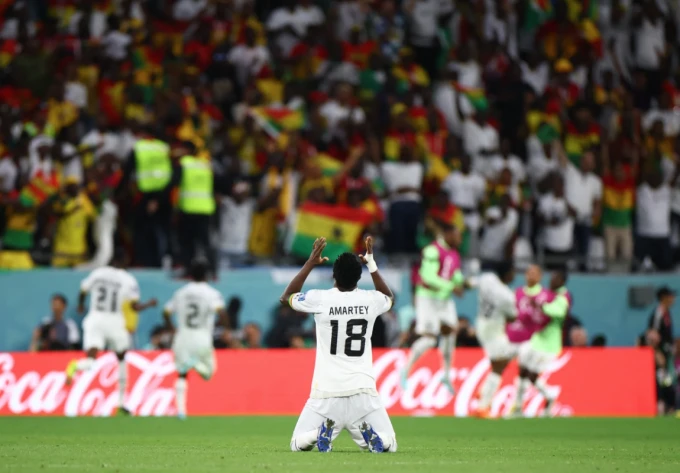 Ghana chiến thắng Hàn Quốc trong trận đấu năm bàn thắng. (Ảnh: Reuters)