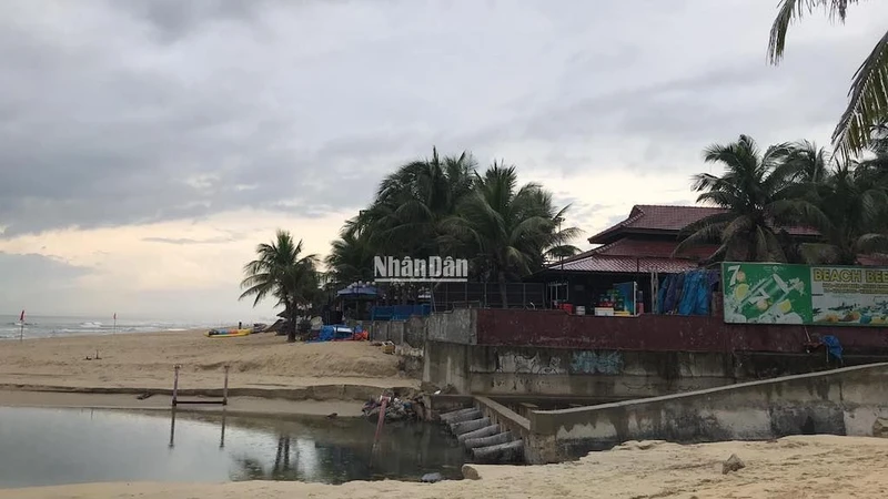 Cửa xã Mỹ An, quận Ngũ Hành Sơn, thành phố Đà Nẵng. (Ảnh ANH ĐÀO)