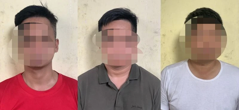 Nhóm phóng viên, cộng tác viên tại cơ quan công an. (Ảnh: Công an cung cấp)