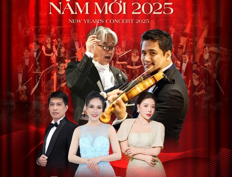 Nhiều nghệ sĩ nổi tiếng tham gia biểu diễn tại "Hà Nội Concert- Hòa nhạc Năm mới 2025". 