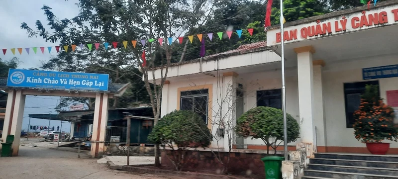 Một góc Ban Quản lý cảng Thung Nai, Hòa Bình.