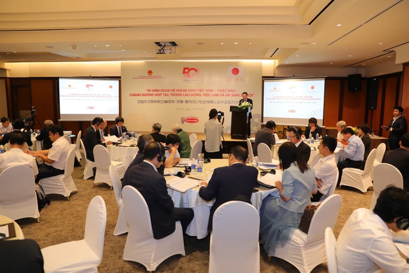 Hội thảo "50 năm quan hệ ngoại giao Việt Nam-Nhật Bản: Chặng đường hợp tác trong lao động, việc làm và an sinh xã hội".