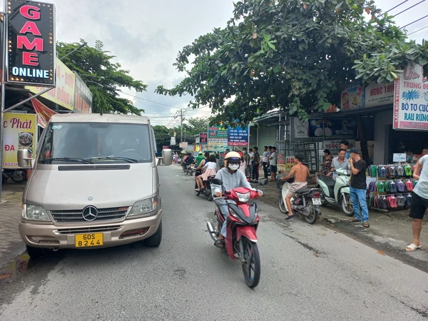 Hiện trường nơi xảy ra vụ tai nạn.