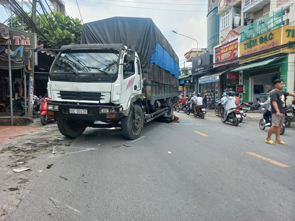Hiện trường vụ tai nạn.