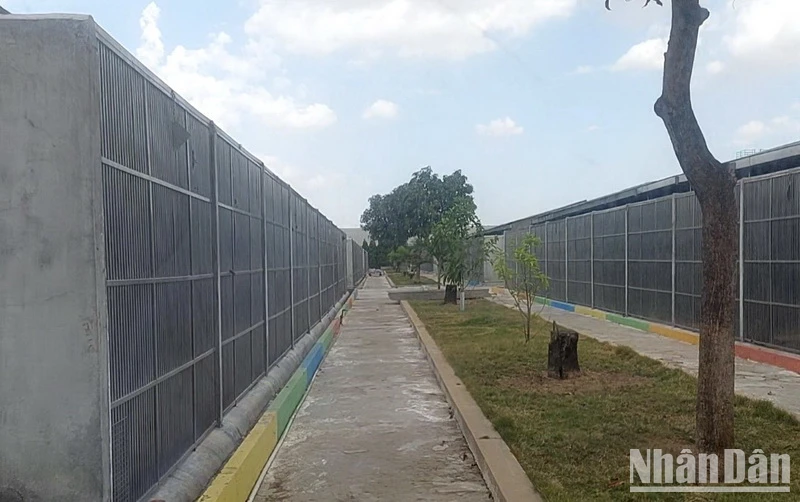 Trại nuôi khỉ xuất khẩu phục vụ nghiên cứu y sinh học của Công ty Liên doanh nuôi và phát triển khỉ Việt Nam.