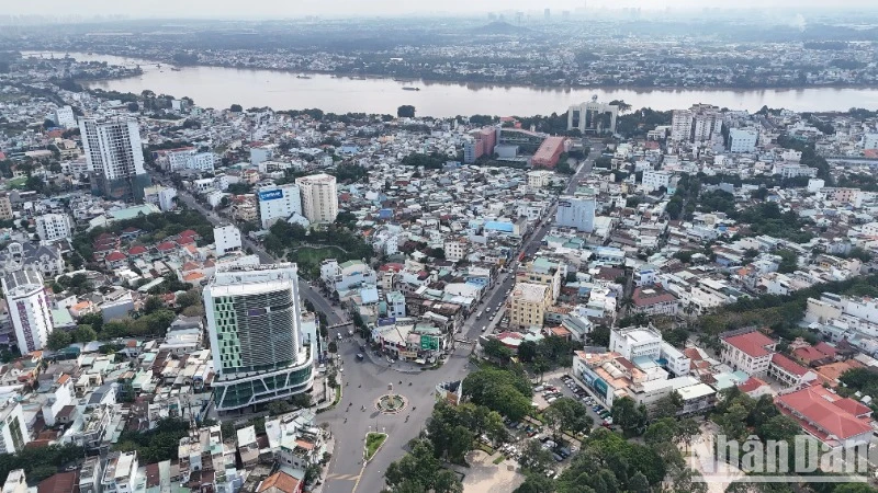 Một góc trung tâm đô thị Biên Hòa, tỉnh Đồng Nai.