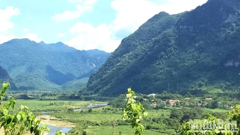 Một góc xã biên giới Trường Sơn (Quảng Bình).