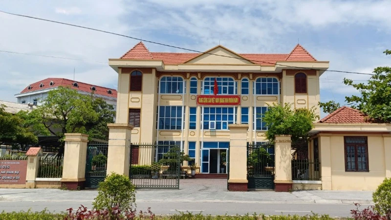 Trụ sở Chi cục Thi hành án dân sự Đồng Hới, nơi đồng chí Nguyễn Thị Phương Lan đang làm Bí thư Chi bộ, Chi cục trưởng.