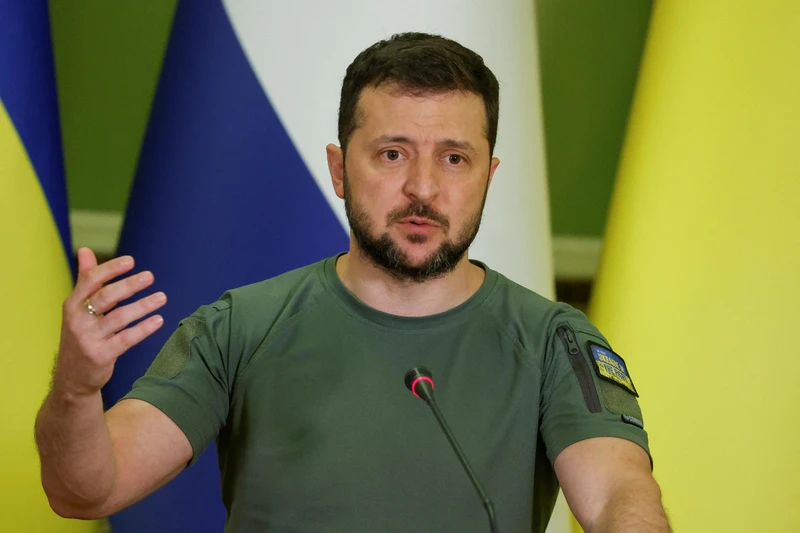 Tổng thống Ukraine Volodymyr Zelensky. (Ảnh: Reuters)