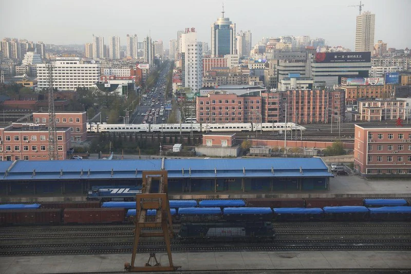 Tàu tại ga Đan Đông, tỉnh Liêu Ninh, Trung Quốc. (Ảnh minh họa: Reuters)