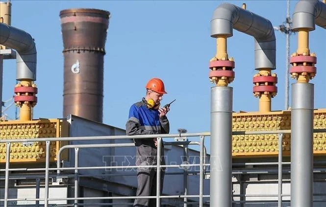 Trạm khí đốt Russkaya ở Krasnodar, miền nam Nga. Ảnh: TASS/TTXVN