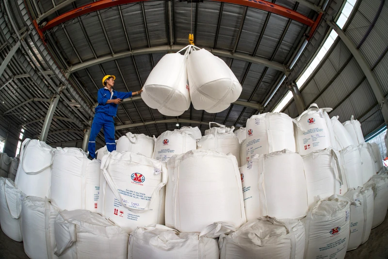Sản phẩm alumin được sản xuất tại Nhà máy alumin Nhân Cơ (Đắk Nông). (Ảnh: TKV)