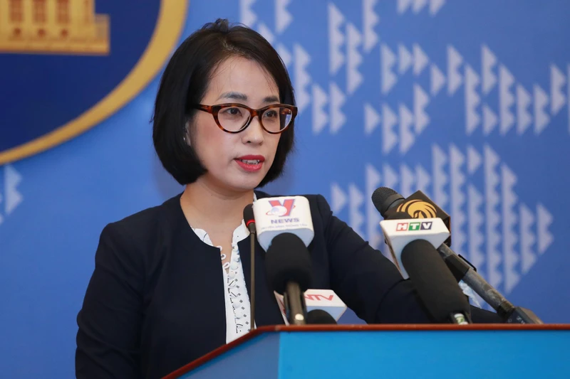 Phó Phát ngôn Bộ Ngoại giao Phạm Thu Hằng. (Ảnh: Bộ Ngoại giao)