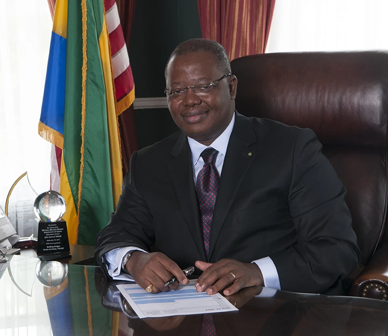 Ông Michael Moussa Adamo. (Ảnh: gabonembassyusa.org)