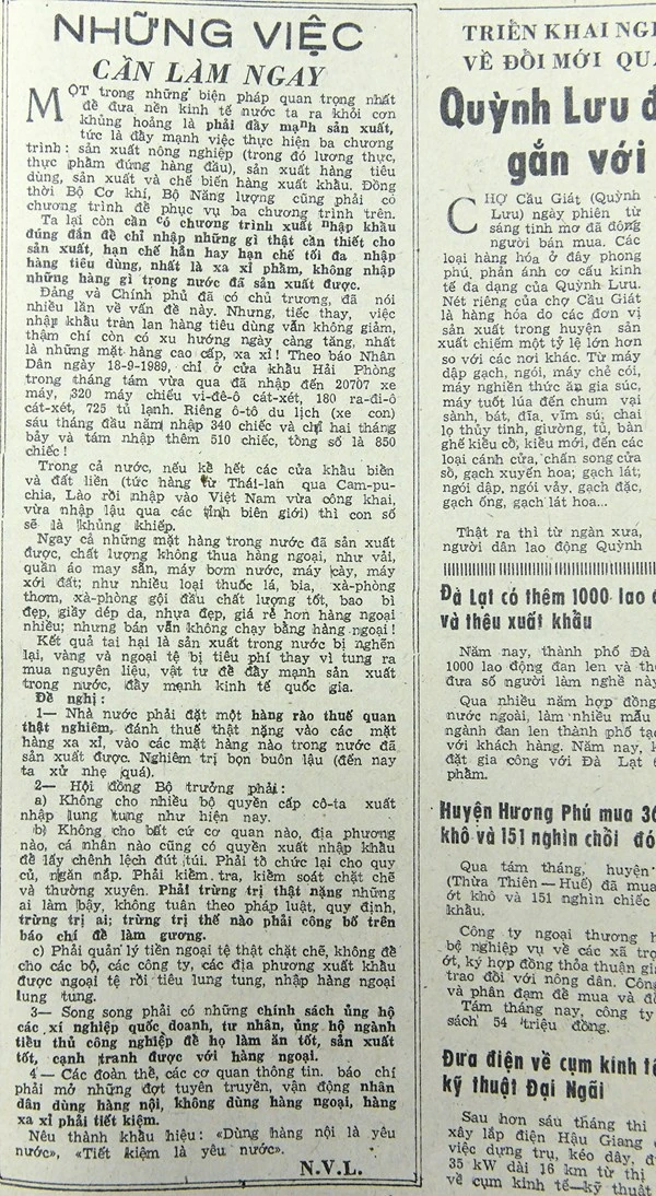 Những việc cần làm ngay (Bài 27)