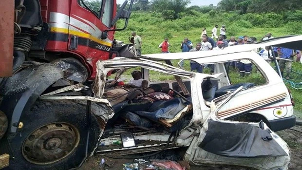 Hiện trường vụ tai nạn. (Ảnh: Journal du Cameroun)