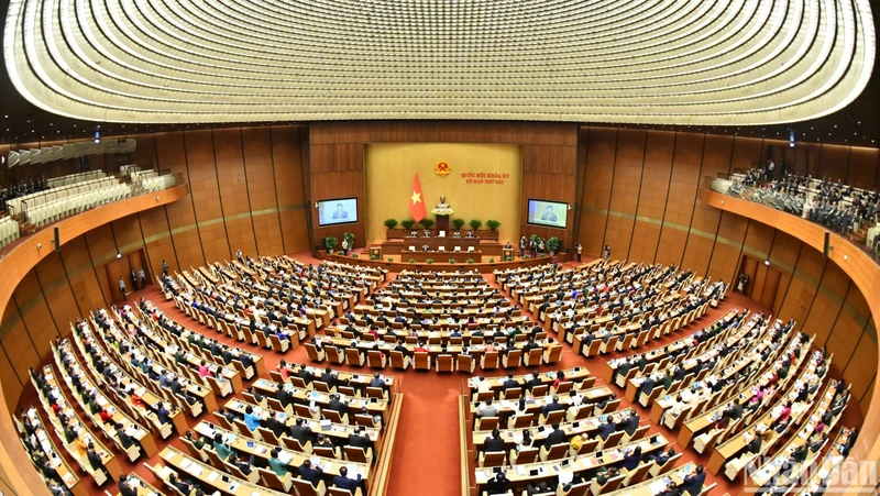 Quang cảnh phiên khai mạc Kỳ họp thứ 6, Quốc hội khoá XV. (Ảnh: ĐĂNG KHOA)