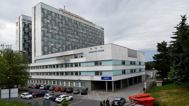 Bệnh viện Đại học F.D. Roosevelt, nơi Thủ tướng Slovakia Robert Fico đang được điều trị sau vụ ám sát ở Handlova, Banska Bystrica, Slovakia, ngày 17/5/2024. (Ảnh: Reuters) 