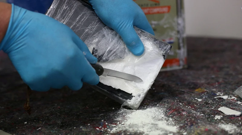Cocaine bị lực lượng chức năng Đức thu giữ tại thành phố cảng Hamburg, ngày 24/2/2020. (Ảnh: Reuters)