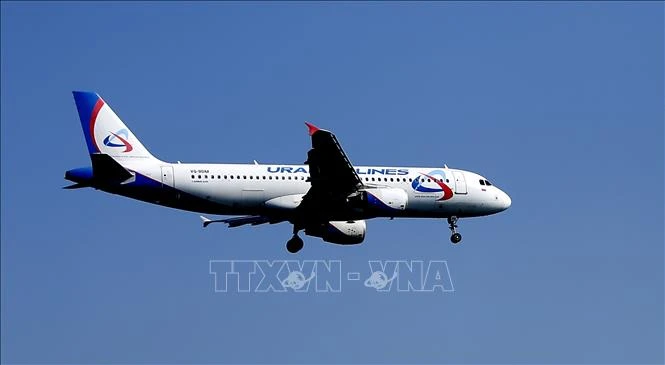 Máy bay của hãng hàng không Ural Airlines. (Ảnh tư liệu: AFP/TTXVN)