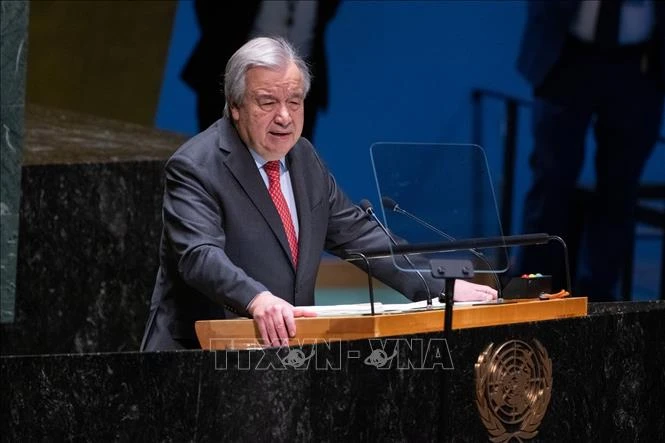 Tổng Thư ký Liên hợp quốc Antonio Guterres xác nhận Mỹ thông báo thời điểm rút khỏi Thỏa thuận Paris về biến đổi khí hậu. (Ảnh tư liệu: THX/TTXVN)