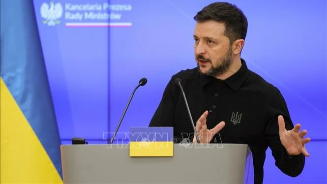 Tổng thống Ukraine Volodymyr Zelensky. (Ảnh tư liệu: PAP/TTXVN)