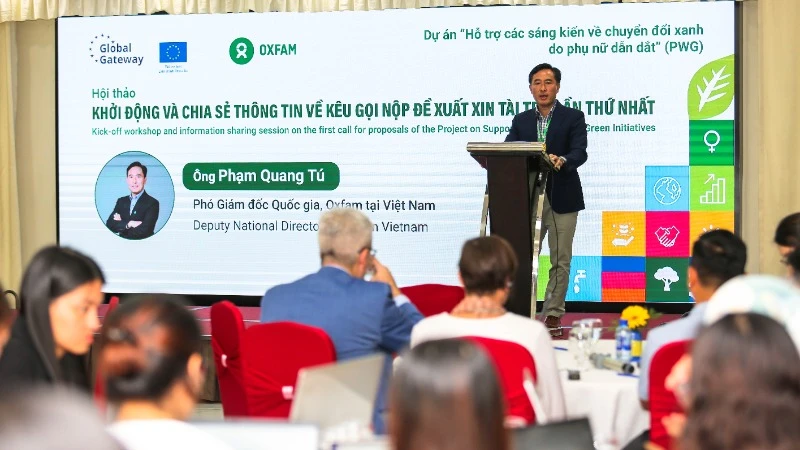 Lễ khởi động dự án. (Ảnh: Oxfam Việt Nam)