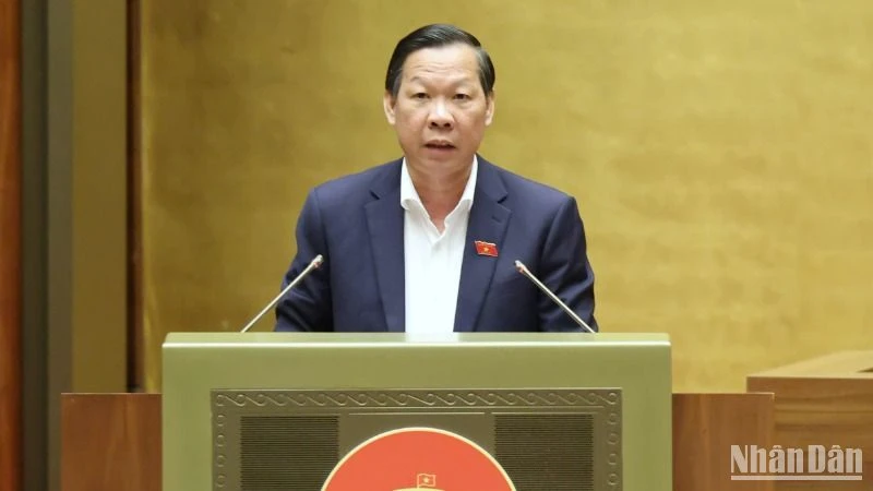 Chủ nhiệm Ủy ban Kinh tế và Tài chính của Quốc hội Phan Văn Mãi. (Ảnh: DUY LINH) 